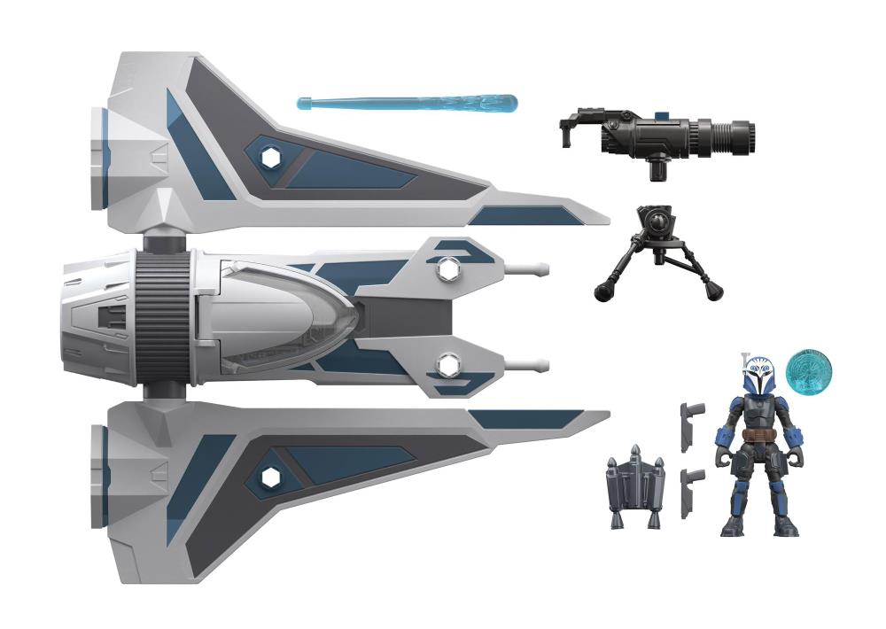 Star Wars Mission Fleet Stellar Class Bo-Katan and Gauntlet Starfighter