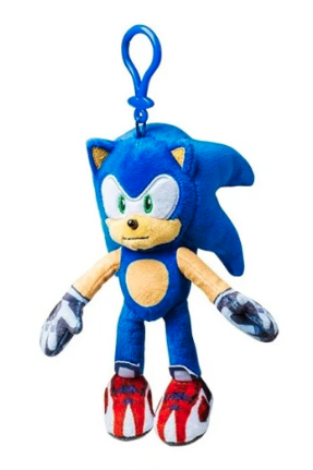 Sonic Prime Sonic clip-on plush
