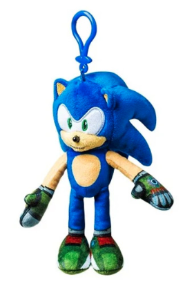 Sonic Prime Sonic clip-on plush
