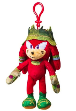Sonic Prime Knuckles clip-on plush